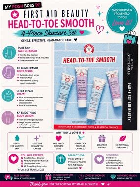 First Aid Beauty Head-to-Toe Smooth 4-Piece Set